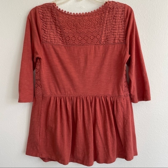 ANTHROPOLOGIE MEADOW RUE NOSARA LACE TEE - Picture 6 of 7